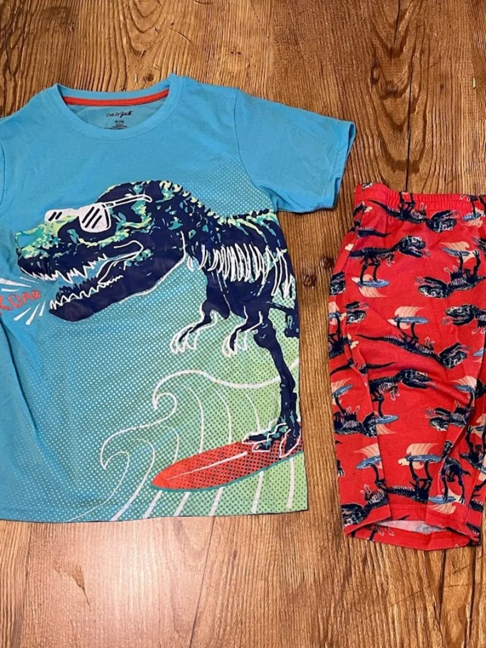 Cat & Jack Dinosaur Pajama Set, Boys' XL (16)